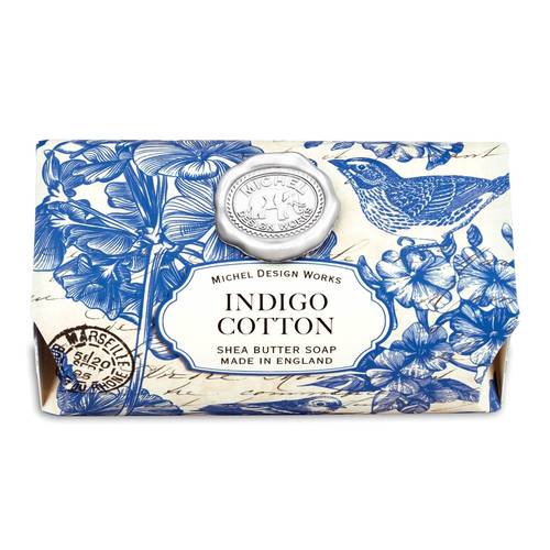 Indigo Cotton Large Soap Bar