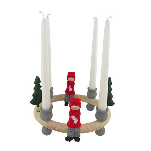 Christmas Candle Wreath Large Combination