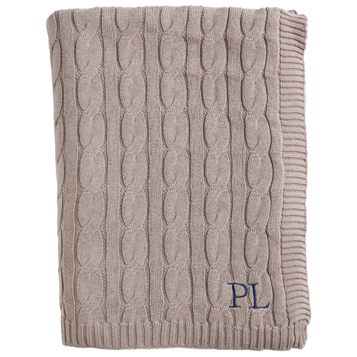 Cable Knit Throw Sand