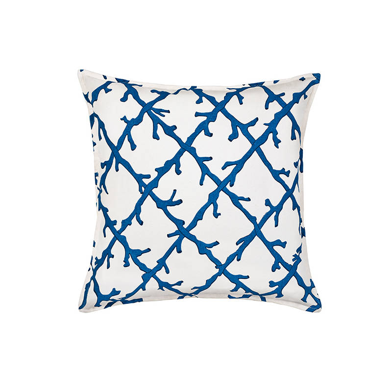 Coral Cushion Cover Blue