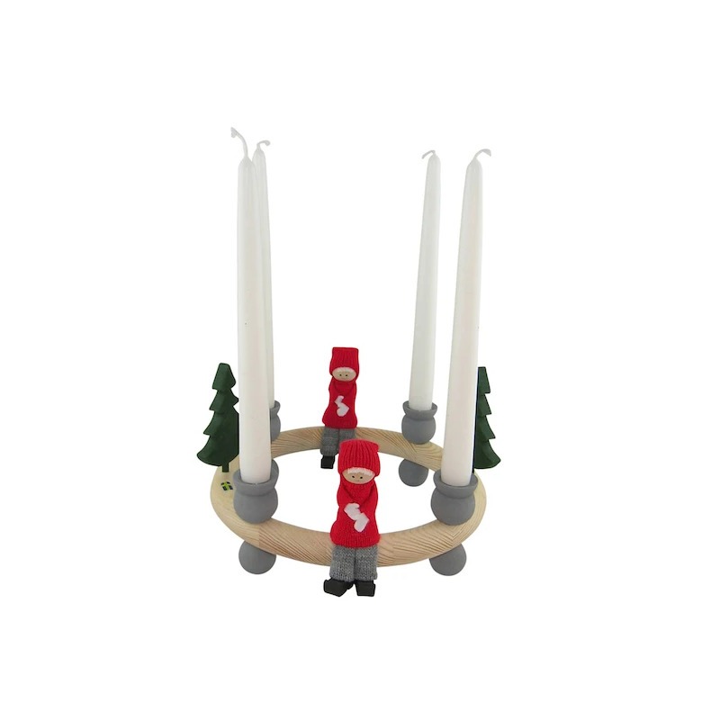 Christmas Candle Wreath Large Combination